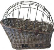 de Boon Fietsmand riet 42/57cm voor achter grijs