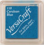 Versacraft Tsukineko Versacraft stempelkussen, citroengeel, klein, blauw, 3,4 x 3,4 x 2 cm