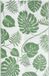vidaXL Tapis d'extérieur ARAKIL 190x290 cm Polypropylène Vert Motif Feuille
