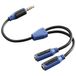 Hama Super Soft audio kabel 3.5mm 2 x 3.5mm Zwart, Blauw