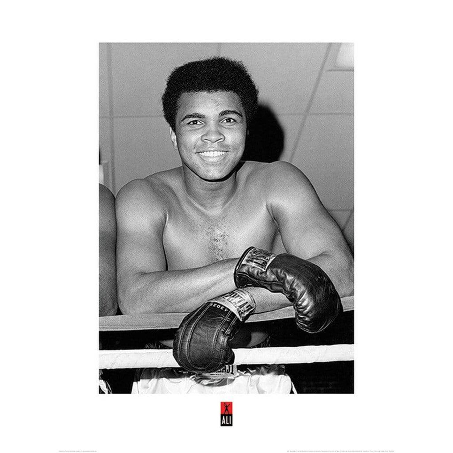 Pyramid muhammad ali smile kunstdruk 60x80cm