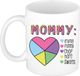 Bellatio Decorations Cadeau koffie/thee mok voor Mama - wit - lieve woorden - keramiek - 300 ml