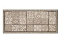 BIANCHERIAWEB Antislip keukentapijt, wasbaar, keukenloper, 55 x 140 cm, Made in Italy, majolica-design, taupe