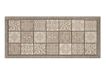 BIANCHERIAWEB Antislip keukentapijt, wasbaar, keukenloper, 55 x 140 cm, Made in Italy, majolica-design, taupe