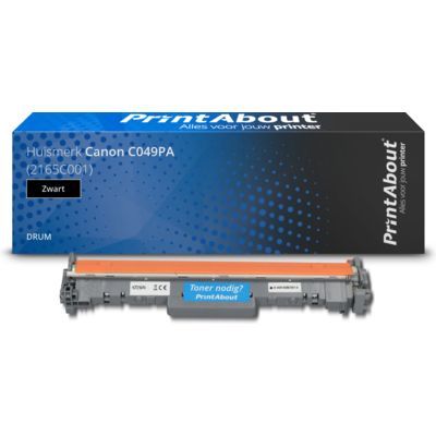 PrintAbout C049PA Drum Zwart | Compatibel met Canon i-SENSYS LBP112 / LBP113w / MF112 / MF113w