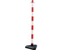 Merkloos / Sans marque Mobiele afzetpaal Intern Maxi - Rood/Wit - Kunststof - 1100cm