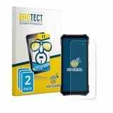 BROTECT - Screenprotector voor Doogee S300 Plus - Folie Beschermfolie transparant 2 Stuks