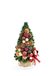 Versierde dennenboom, kleine kunstkerstboom met sieraden