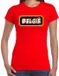 Bellatio Decorations Verkleed T-shirt voor dames - België - Rood - Supporter - Themafeest - XXL