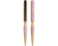 Moonie's Bamboe Haarborstel - Slick Back & Smoothing Brush - Styling borstel - Anti-klit - Acetaat - Roze