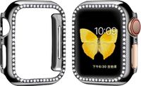 Strap-it Apple Watch Diamond PC hard case - zwart - 44mm