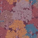 ARCHITECTS PAPER Floral Impression Behang - Vliesbehang - 10.05 m x 0.53 m - Meerkleurig Lila Rood