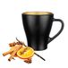 Glasmark KROSNO 1992 Hugo Koffieglazenset 6-delig Cappuccino IJskoffie Glazen Beker Vaatwasserbestendig Zwart Goud 6x360 ml