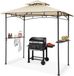 Tectake® Pavillon de barbecue - Abri pour barbecue - 240 x 150 x 250 cm - Couleur sable
