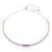 Swarovski Matrix Tennisketting, Kleurverloop van Ronde slijpvormen, Meerkleurig, Rodium toplaag