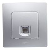 Legrand 396483 telefoonaansluiting RJ11, serie Niloé monoblock, compleet mechanisme, aluminium