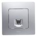 Legrand 396483 telefoonaansluiting RJ11, serie Niloé monoblock, compleet mechanisme, aluminium