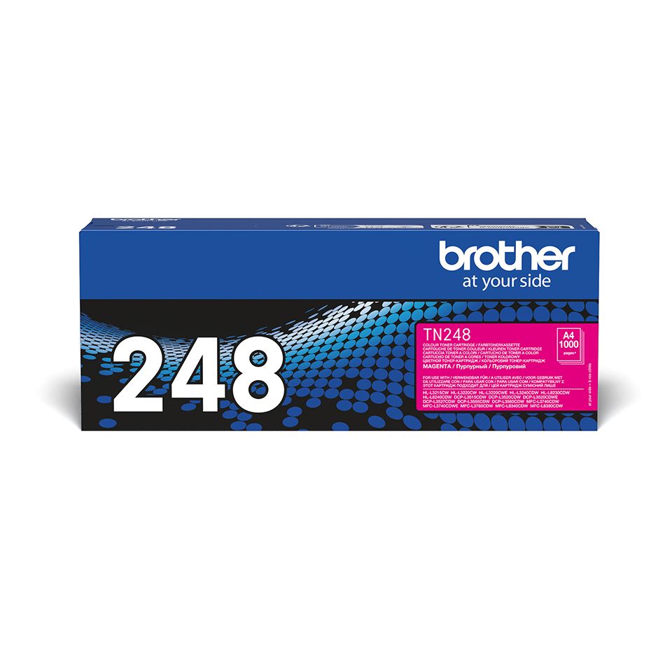 Brother TN-248M Magenta Toner Cartridge - Original - 1000 Pages