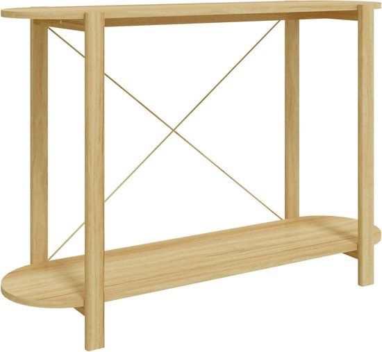 vidaXL Wandtafel 110x38x75 cm bewerkt hout
