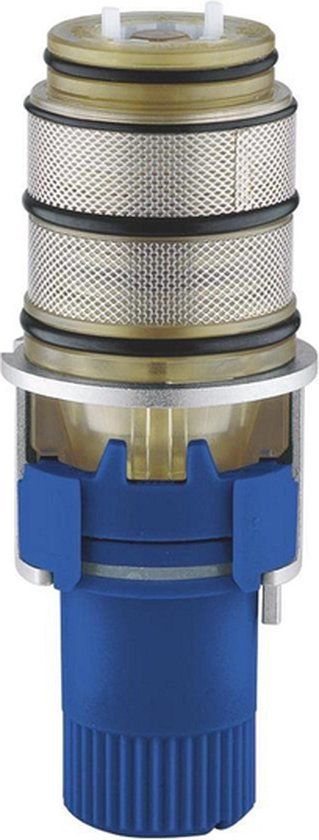 GROHE Thermostaat Cartouche Omgekeerd - Kraan onderdeel - 1/2" - Goud/Blauw - RVS