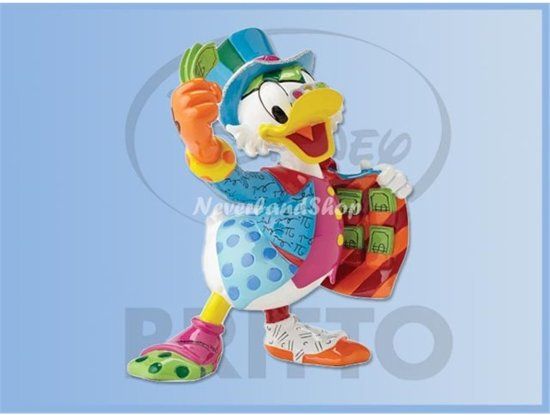 Disney by Romero Britto Disney beeldje - Britto collectie - Uncle Scrooge (Dagobert Duck)