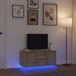 Maison Exclusive - Meuble TV avec éclairage LED, chêne Sonoma, 100x41x50 cm