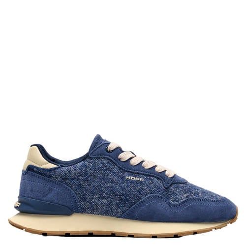 HOFF City leren suède sneakers - donkerblauw