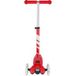 LUPILU® Trottinette enfant (trottinette à 3 roues à LED, rouge)