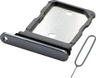 MMOBIEL Dual Simkaart Houder Compatibel met Google Pixel 8 Pro – Sim Tray - Dubbele Simkaarthouder Vervanging – Sim Card Tray - Incl. Sim Pin en Waterdichte Rubberen Ring - Zwart