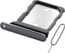 MMOBIEL Dual Simkaart Houder Compatibel met Google Pixel 8 Pro – Sim Tray - Dubbele Simkaarthouder Vervanging – Sim Card Tray - Incl. Sim Pin en Waterdichte Rubberen Ring - Zwart