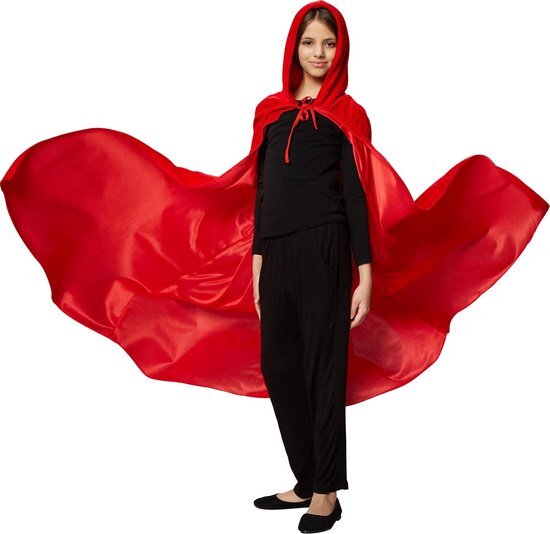 Tectake dressforfun - Kinderkostuum mystieke cape met kap 92 cm - verkleedkleding kostuum halloween verkleden feestkleding carnavalskleding carnaval feestkledij partykleding - 301843