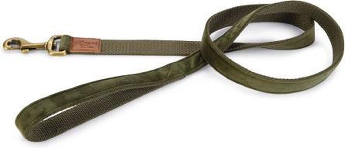 Designed by Lotte Velura Green Dog Leash 120 cm x 25 mm