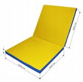 MAŁPISZON Sp. z o.o. Tapis de gymnastique double 200x100x10cm - Vert/Jaune