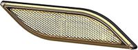 HELLA 8RA 013 347-041 Reflector - Shapeline Style - Geel