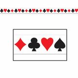 Merkloos Markeerlint casino/kaartspellen - 6 meter - Decoratie lint Las Vegas versiering/feestartikelen