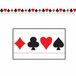 Merkloos Markeerlint casino/kaartspellen - 6 meter - Decoratie lint Las Vegas versiering/feestartikelen