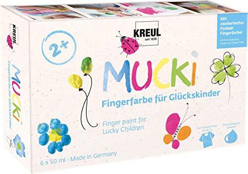 Kreul Mucki vingerverf 6 gelukskleuren