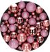Cosy & Trendy Kerstballen set 6 - 8 - 10 cm - 40 stuks - mat - glans - glitter mix