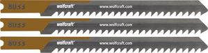 wolfcraft - Panlat Decoupeerzaagbladen - 3 stuks - HCS-blad met U-schacht