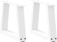 vidaXL Salontafelpoten - 2 stuks - V-vormig - 40 cm - Staal - Wit
