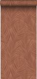 ESTAhome behang palmbladeren terracotta - 53 cm x 10.05 m