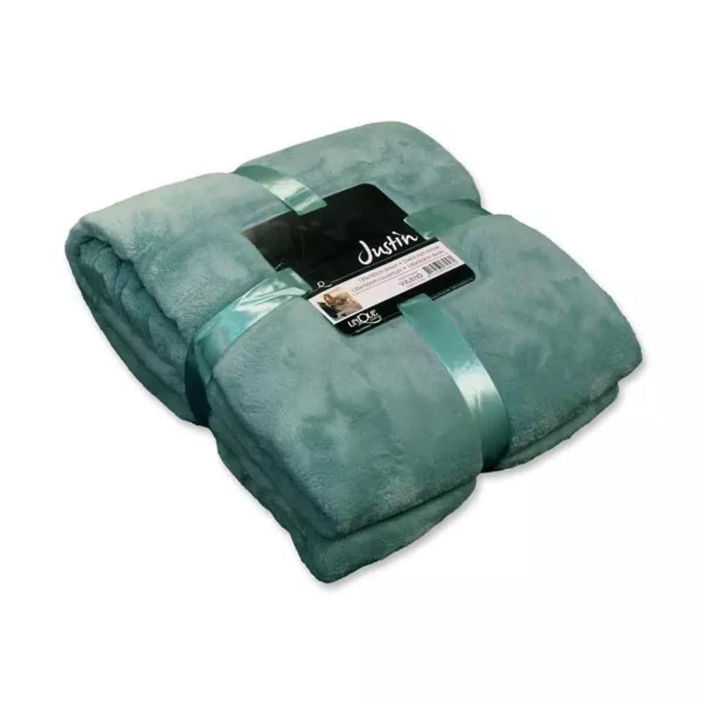 Unique Living Justin Fleece Plaid - Blauw - 100% Polyester