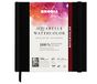 RHODIA TOUCH Aquarel Schetsboek 100% Katoen - Gesatineerde Korrel - 300 g/m² - 15 x 15 cm - 40 Pagina's - Hardcover