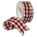 Morex Ribbon Karo Lint, 1,5" x 22 Yd, Bourgondië