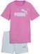PUMA Ess No.1 Logo Tee En Shorts Set G - Paars - Kinderen