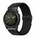 By Qubix Qubix - Braided Nylon Watch Band with Parachute Clasp - 20mm Quickfit - Black - Compatible with Garmin Fenix 9 / 9 Pro - 43mm