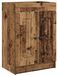Bois vieilli Meuble sous lavabo de salle de bain 56 x 37,5 x 81 cm