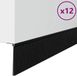 vidaXL Zelfklevende Deurborstels 12 st Zwart 100 cm Aluminiumlegering