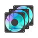 Fractal Design Dynamic 3 - 12 RGB 3-Pack Black