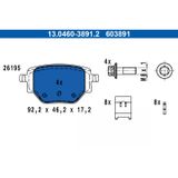ATE Kit de plaquettes de frein, frein à disque 13.0460-3891.2 Citroën